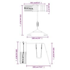 Vidaxl Dětské hřiště na zahradu masivní dřevo douglasky