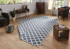 NORTHRUGS Kusový koberec Twin-Wendeteppiche 103128 blau creme – na ven i na doma 80x150