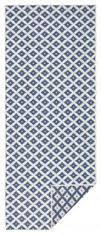 NORTHRUGS Kusový koberec Twin-Wendeteppiche 103128 blau creme – na ven i na doma 80x150