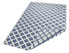 NORTHRUGS Kusový koberec Twin-Wendeteppiche 103128 blau creme – na ven i na doma 80x150