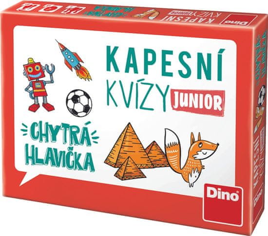 Dino KAPESNÍ KVÍZY JUNIOR - CHYTRÁ HLAVIČKA Cestovní hra