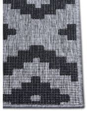 NORTHRUGS Kusový koberec Twin-Wendeteppiche 105466 Night Silver – na ven i na doma 80x150