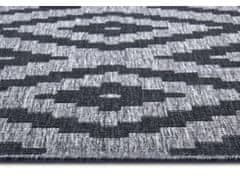 NORTHRUGS Kusový koberec Twin-Wendeteppiche 105466 Night Silver – na ven i na doma 80x150