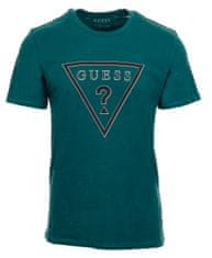 Guess Guess pánské tričko zelené s logem Velikost: S