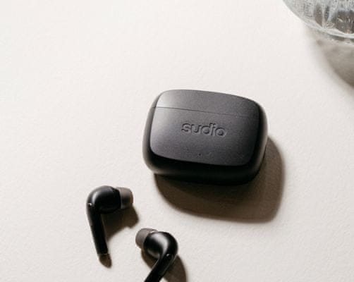  moderné bluetooth slúchadlá Sudio n2 pre anc skvelý zvuk dlhá výdrž nabíjací box handsfree funkcie 