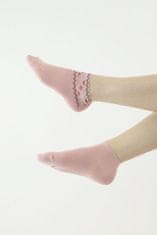 Moraj Elegantní ponožky 522 růžové s ozdobnou aplikací růžová 38/41