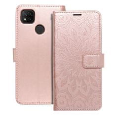 FORCELL Pouzdro / obal na Xiaomi Redmi 9C / 9C NFC mandala rose gold - knížkové Forcell MEZZO Book