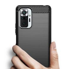 FORCELL Obal / kryt na Xiaomi Redmi Note 10 Pro černý - Forcell CARBON