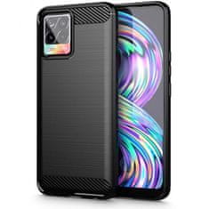 FORCELL Obal / kryt na Realme 8 - černý Forcell CARBON