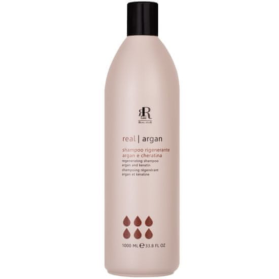 RR Line Argan Star Shampoo - regenerační šampon s arganovým olejem a keratinem, ochrana před vnějšími faktory, 1000ml