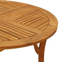 Greatstore Zahradní stůl Ø 110 cm masivní akáciové dřevo