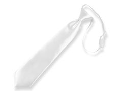SOONRICH Dětská kravata bílá - délka 40 cm