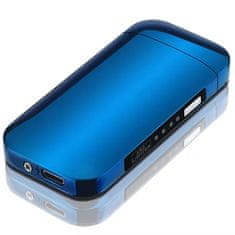 IZMAEL Elektrický zapalovač s USB nabíjením Shiny-Modrá KP25700