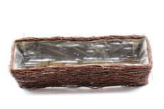 Proutídekorace Truhlík z břízového proutí 60 cm