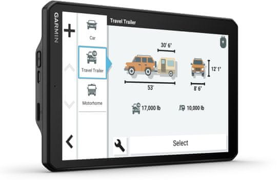 GPS navigáció Garmin Camper 895 (8) Lakókocsikhoz alkalmas GPS navigáció Európa és Afrika élő forgalmi térképével, élethosszig tartó frissítéssel, Bluetooth kihangosító, Wi-Fi hangasszisztens modern funkciók erős autós navigációs társ app riasztási funkció nagy kijelző madártávlatból frissítés Wifi kapcsolat lakókocsi utánfutó útmutató MICHELIN Green Guide nagy kijelző riasztás Bluetooth kapcsolat Wi-Fi frissítés hangasszisztens