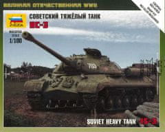 Zvezda sovětský těžký tank IS-3, Wargames (WWII) tank 6194, 1/100