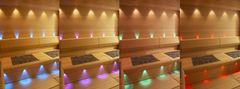 Cariitti  RGBW-BLE-G211, sedákový RGBW světelný set do sauny