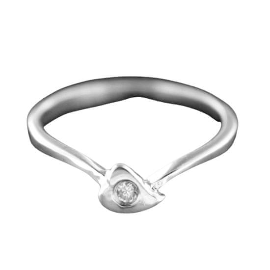Amiatex Stříbrný prsten 15423 + Ponožky Gatta Calzino Strech