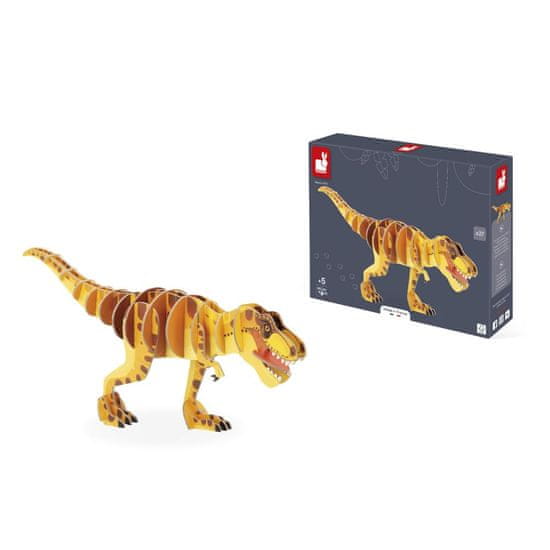 Janod Dřevěné 3D puzzle Dinosaurus T-Rex Dino 27 ks