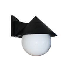 ACA ACA Lighting venkovní nástěnné svítidlo BALL černá opál D20 E27 AC.1801L