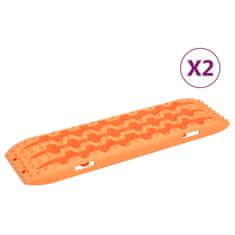 Vidaxl Vyprošťovací desky 2 ks oranžové 106 x 30,5 x 7 cm nylon