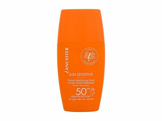 Lancaster 30ml sun sensitive tinted mattifying fluid spf50,