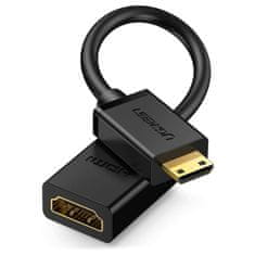 shumee Adaptační kabel HDMI samice - mini HDMI samec 4K 60Hz HEC ARC 22cm černý