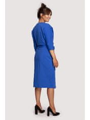 BeWear Dámské midi šaty Loni B241 královsky modrá L