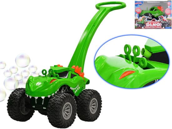 Auto dinosaurus monster truck 30 cm s bublifukovačem na baterie s náplní 350 ml