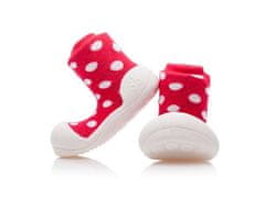 Attipas Botičky Polka Dot AD06 Red L vel.21,5, 116-125 mm