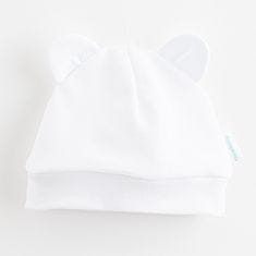 NEW BABY Kojenecká bavlněná čepička Kids bílá, 80 (9-12m)