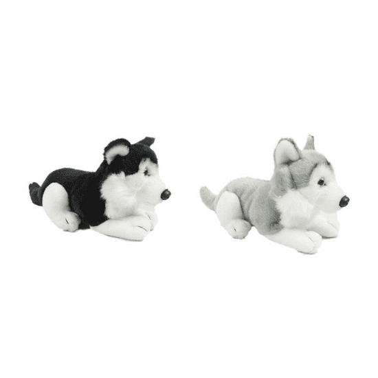 Rappa Plyšový pes husky, ležící, 17 cm