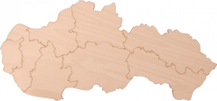 Čisté dřevo Dřevěná mapa Slovenska