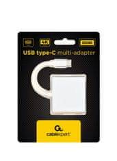 Gembird Multi-adapter USB typu C, stříbrný