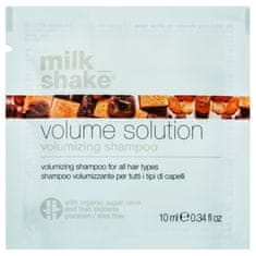 Milk Shake Volume Solution Shampoo - šampon pro objem pro všechny typy vlasů, nezatěžuje vlasy, posiluje vlasové cibulky, 10ml