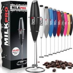 HOME & MARKER® Napěňovač mléka, Šlehač mléka, Pěnič mléka s 19.900 otáčkami za minutu a stojanem| MILKFROTH