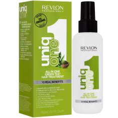 Revlon Uniq One Green Tea Scent - multifunkční kondicionér na vlasy ve spreji, zabraňuje roztřepeným konečkům, 150ml