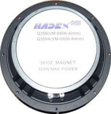 HADEX Repro 209mm - 8" středobas 8ohm - 125W RMS