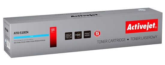 ActiveJet toner OKI C5xx Cyan new, 5 000 str. ATO-510CN