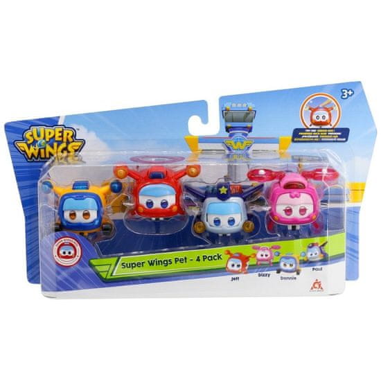 Alpha Group Super Wings Pet svítící - 4 figurky v balení