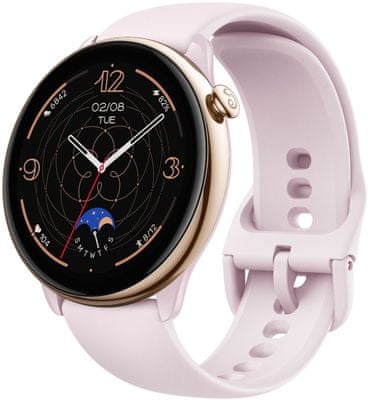 moderní chytré hodinky Amazfit GTR Mini elegantní design sportovní fitness hodinky ve stylovém provedení výkonné chytré hodinky 5ATM bluetooth 5.2 tvrzené sklo alexa hlasové ovládání 14denní výdrž mikrofon měření okysličení krve tepu 120+ sportovních režimů automatické rozpoznání aktivity notifikace z telefonu nerezová ocel GPS SpO2 dechová cvičení měření stresu