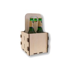 Orlimex Nosič 4 ks pivních láhví/plechovek „hranatý“ 