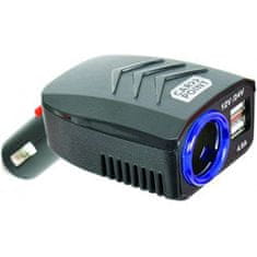 CarPoint Rozdvojka USB 12V/24V 4,8A se zásuvkou