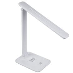 Maclean MCE616 W Stmívatelná stolní lampa LED 9W s indukční nabíječkou Qi, bílá 78096