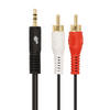 Cable 3,5mm Mini Jack -2x RCA M/M 1,5m