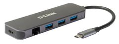 D-Link 5-in-1 USB-C Hub with Gigabit Ethernet/Power Delivery