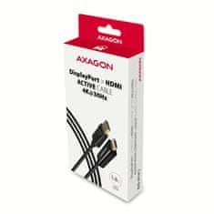 AXAGON RVD-HI14C2, DisplayPort -> HDMI 1.4 redukce / kabel 1.8m, 4K/30Hz