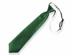 SOONRICH Dětská kravata tmavá zelená - délka 40 cm