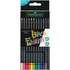 Faber-Castell Pastelky Black Edition set 12 barevné