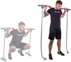 inSPORTline Vzpěračské řetězy s tyčí Chainbos Set 2x20 kg